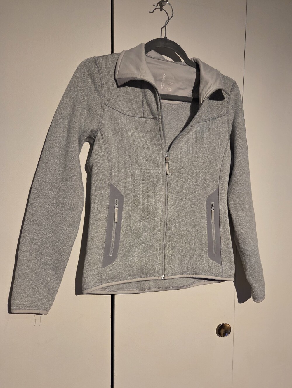 Womens Atc'teryx Gray Fleece Full Zip